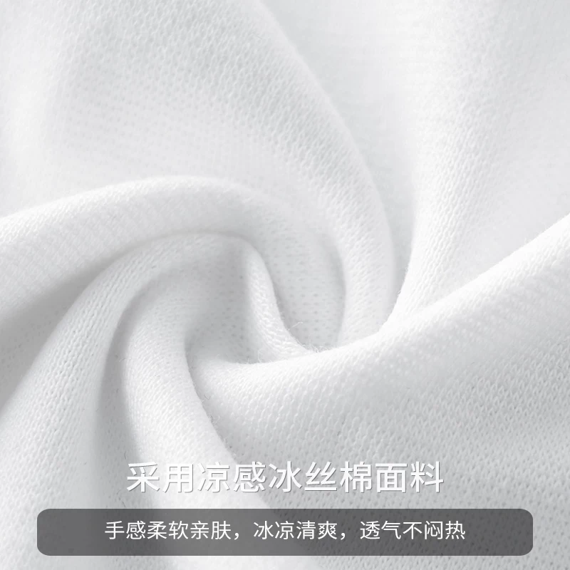 Áo thun OMZM chất liệu lụa băng mát lạnh, tay ngắn, kiểu dáng rộng rãi phong cách Mỹ, thiết kế thêu, cổ tròn, mặc thường ngày dành cho nam mùa hè