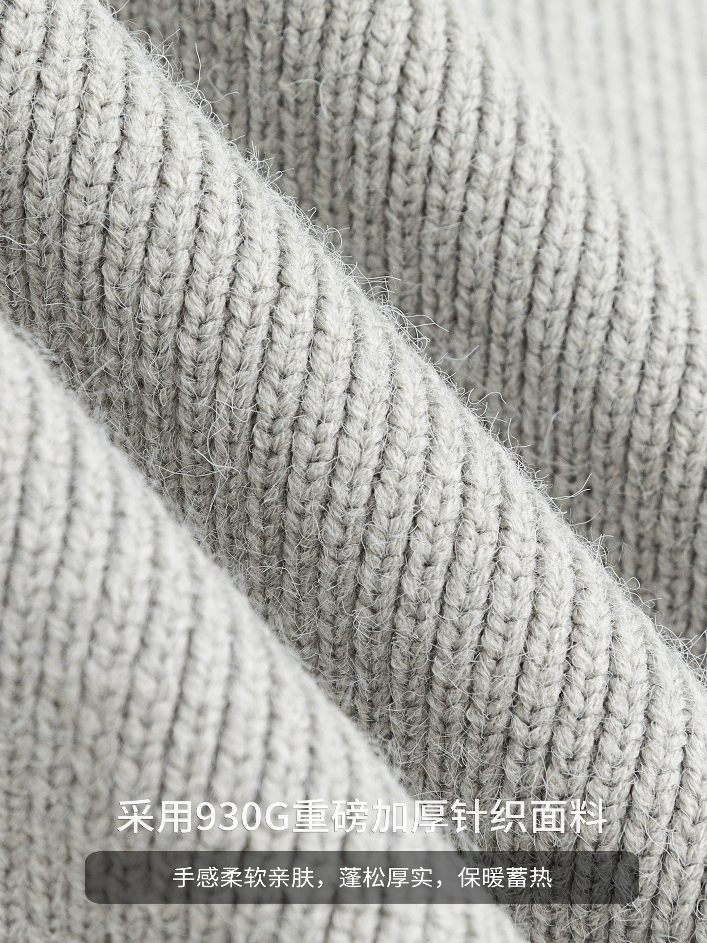 Áo len cardigan hạng nặng OMZM930G dành cho nam, áo len dày mùa thu, hàng dệt kim màu trơn, áo khoác dài tay phong cách và đa năng.