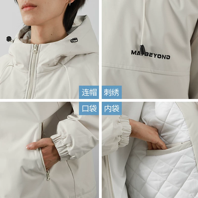 Áo khoác cotton OMZM dành cho nam, kiểu mới mùa đông 2024, áo cotton ấm lót bông, áo khoác chống gió Sanmen, Tái Châu.