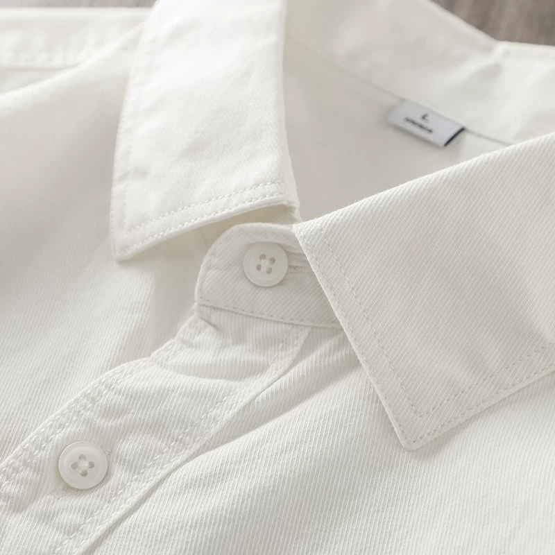 Áo sơ mi dài tay nam chất liệu cotton cao cấp 350G kiểu Mỹ, thời trang xuân thu, áo khoác công sở cao cấp, áo sơ mi trắng thường ngày