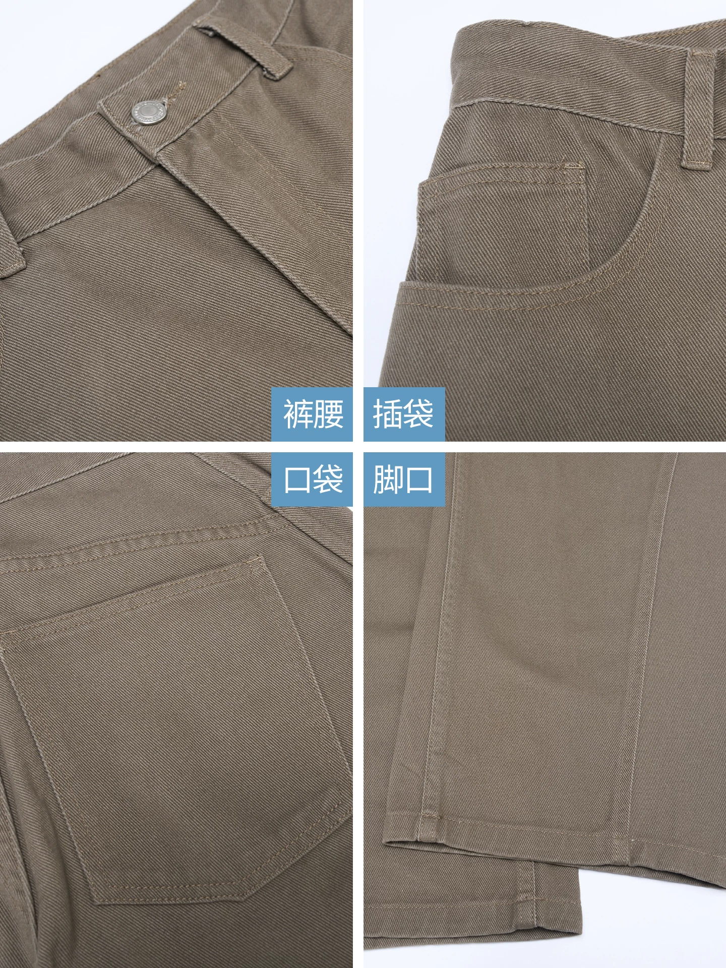 Quần jean OMZM retro carbon-washed dành cho nam, quần ống đứng dáng rộng Melard kiểu dáng đơn giản mùa đông, quần kiểu scimitar hợp thời trang