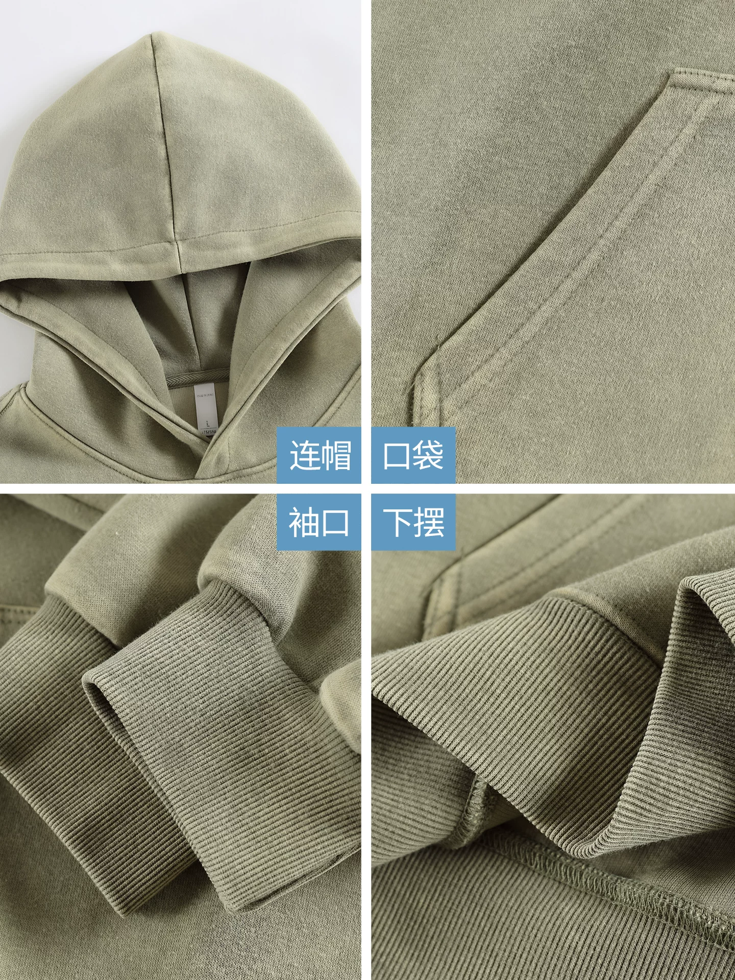 Áo hoodie nam OMZM400G chất liệu dày dặn, kiểu dáng cổ điển Mỹ, chất liệu vintage đã qua xử lý, áo khoác rộng rãi, thích hợp cho mùa thu.
