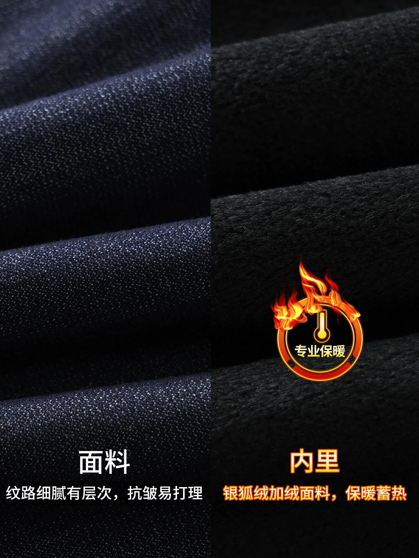 Áo sơ mi denim dày lót lông cừu OMZM dành cho nam, áo sơ mi công sở dài tay mùa đông, áo khoác thường ngày đa năng đơn giản phong cách Nhật Bản