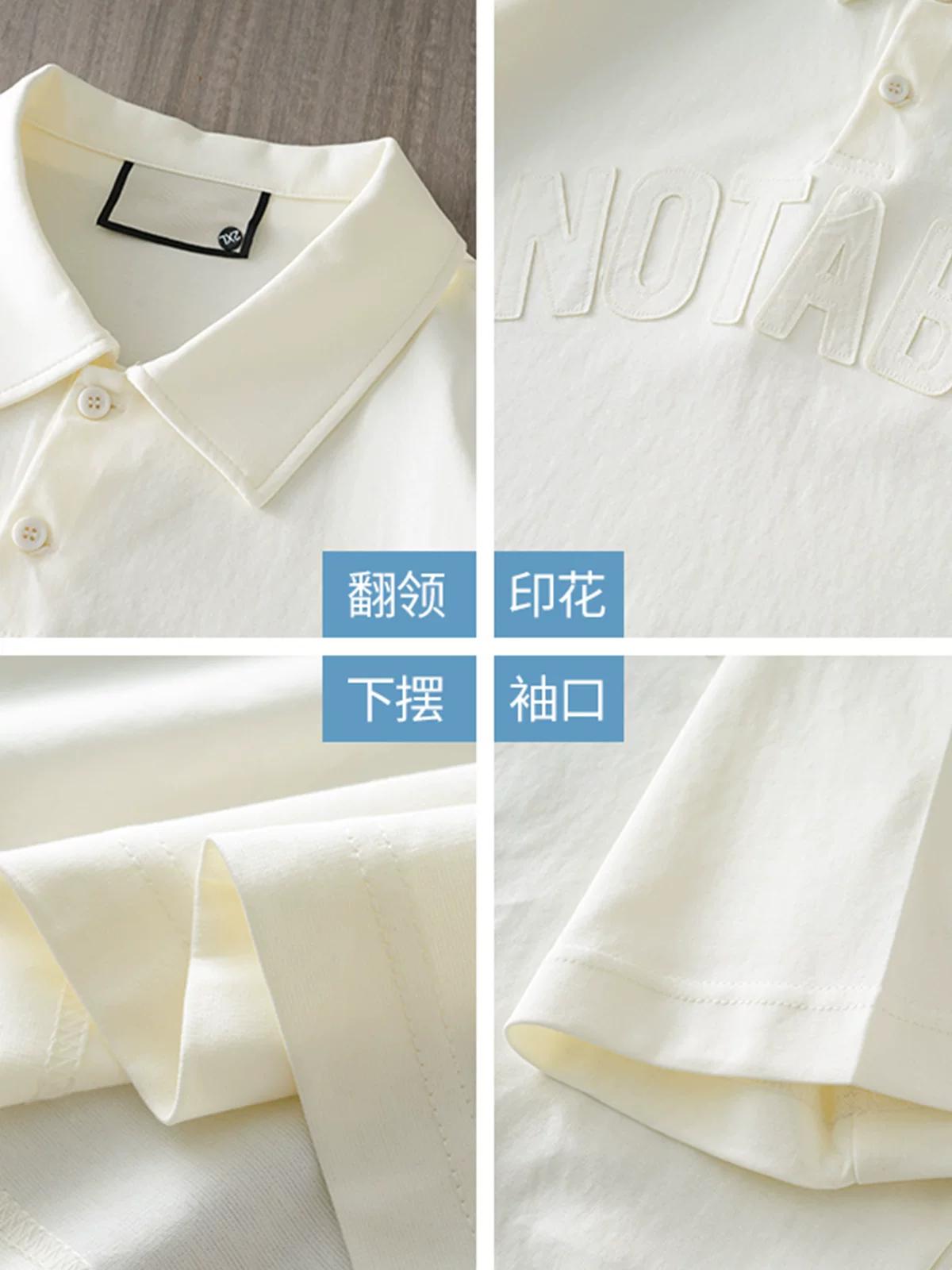 Áo polo nam OMZM chất liệu cotton lụa mát lạnh tay ngắn mùa hè, áo thun in chữ phong cách đường phố, dáng rộng, cổ trụ, tay lửng.