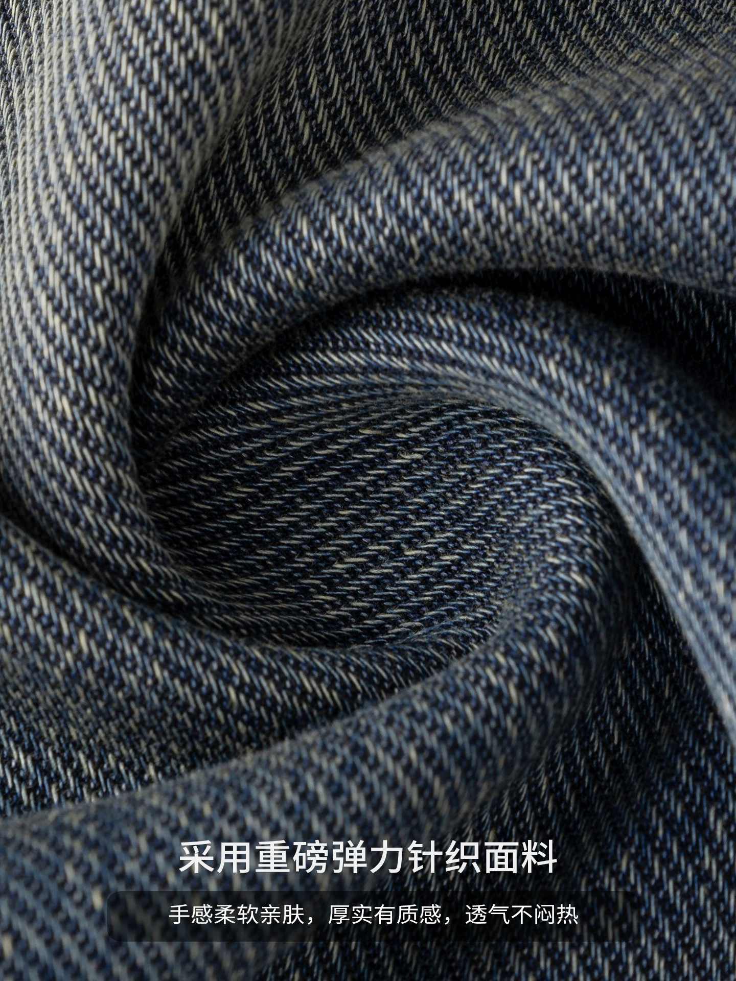 Quần jean xanh cổ điển OMZM dành cho nam, quần ống rộng dáng rộng mùa thu đông, quần công sở cổ điển giặt nặng kiểu Mỹ