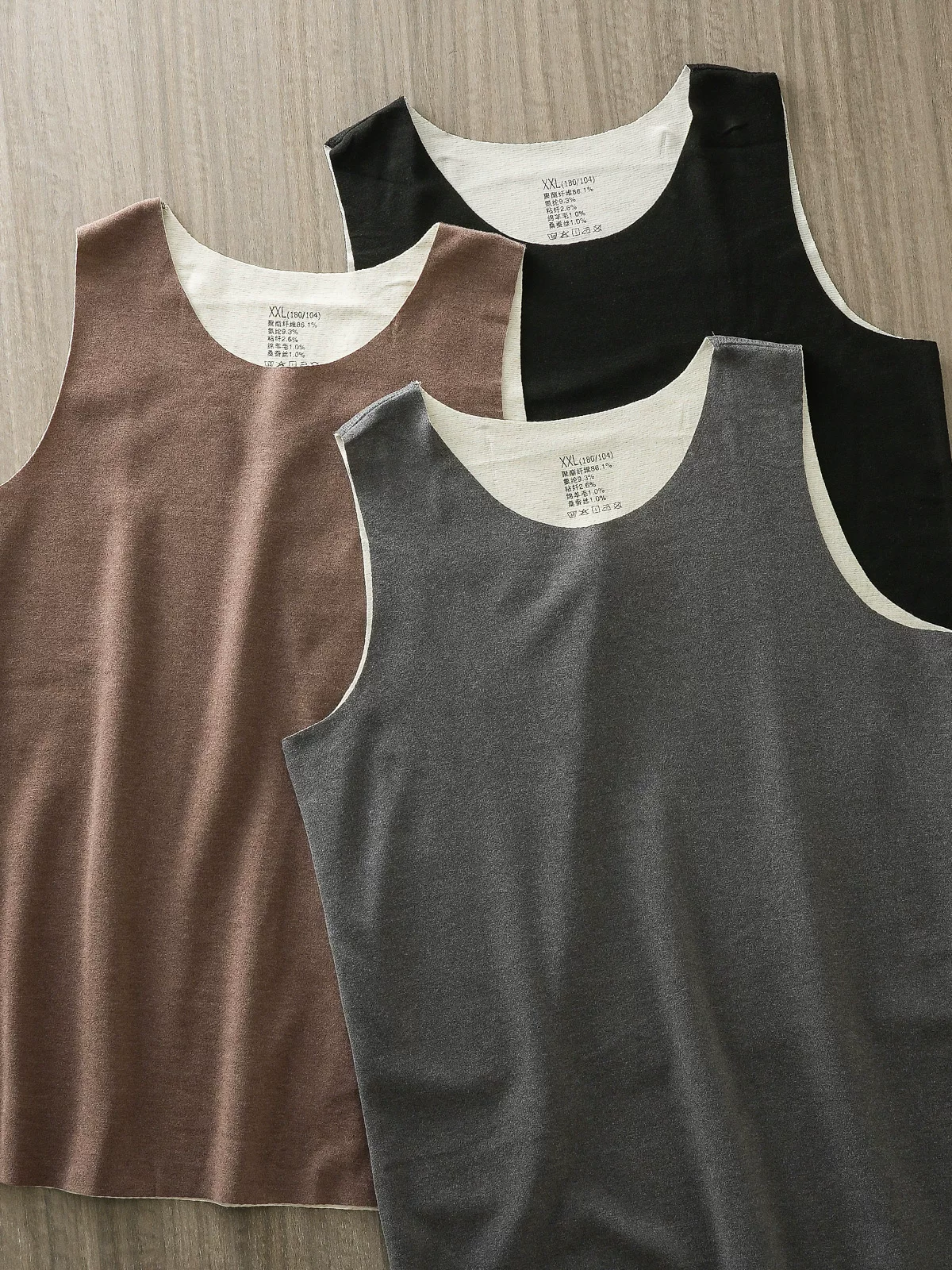 Áo vest nhung lụa hai mặt OMZM dành cho nam, lót lông cừu mùa đông, dày dặn, liền mạch, đồ lót giữ nhiệt tạo nhiệt, áo lót, lớp lót.