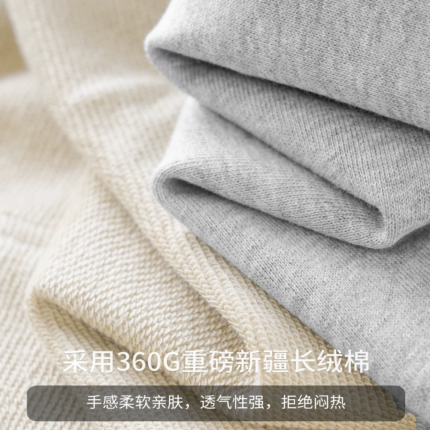 Quần short terry hạng nặng OMZM360G dành cho nam, quần short năm điểm ống thẳng bằng cotton nguyên chất mùa hè, quần short dài vừa phải thể thao, giản dị để mặc ngoài trời.