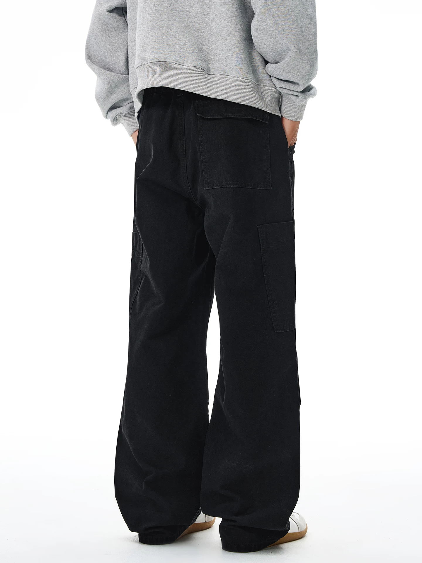 Quần âu nam cotton nguyên chất dáng thẳng OMZM, kiểu mới mùa đông 2025, thiết kế xếp ly, quần thể thao cao cấp, quần công sở lịch lãm