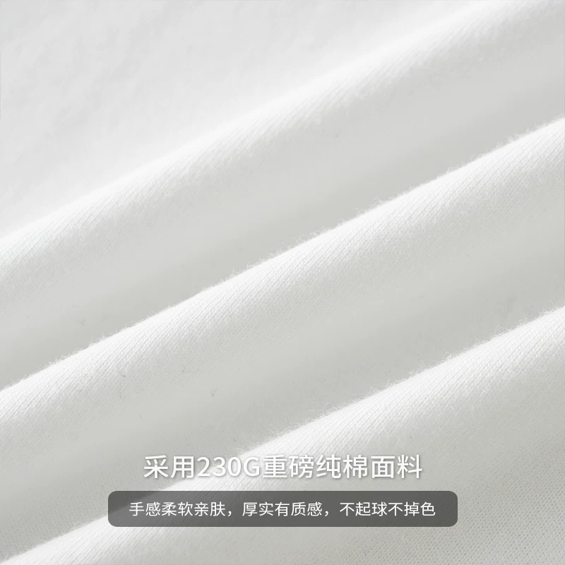 Áo thun dài tay tay raglan dày dặn 230G ba kim dành cho nam, áo sơ mi cotton thuần chất mùa thu, áo nỉ cổ tròn phong cách retro Mỹ.