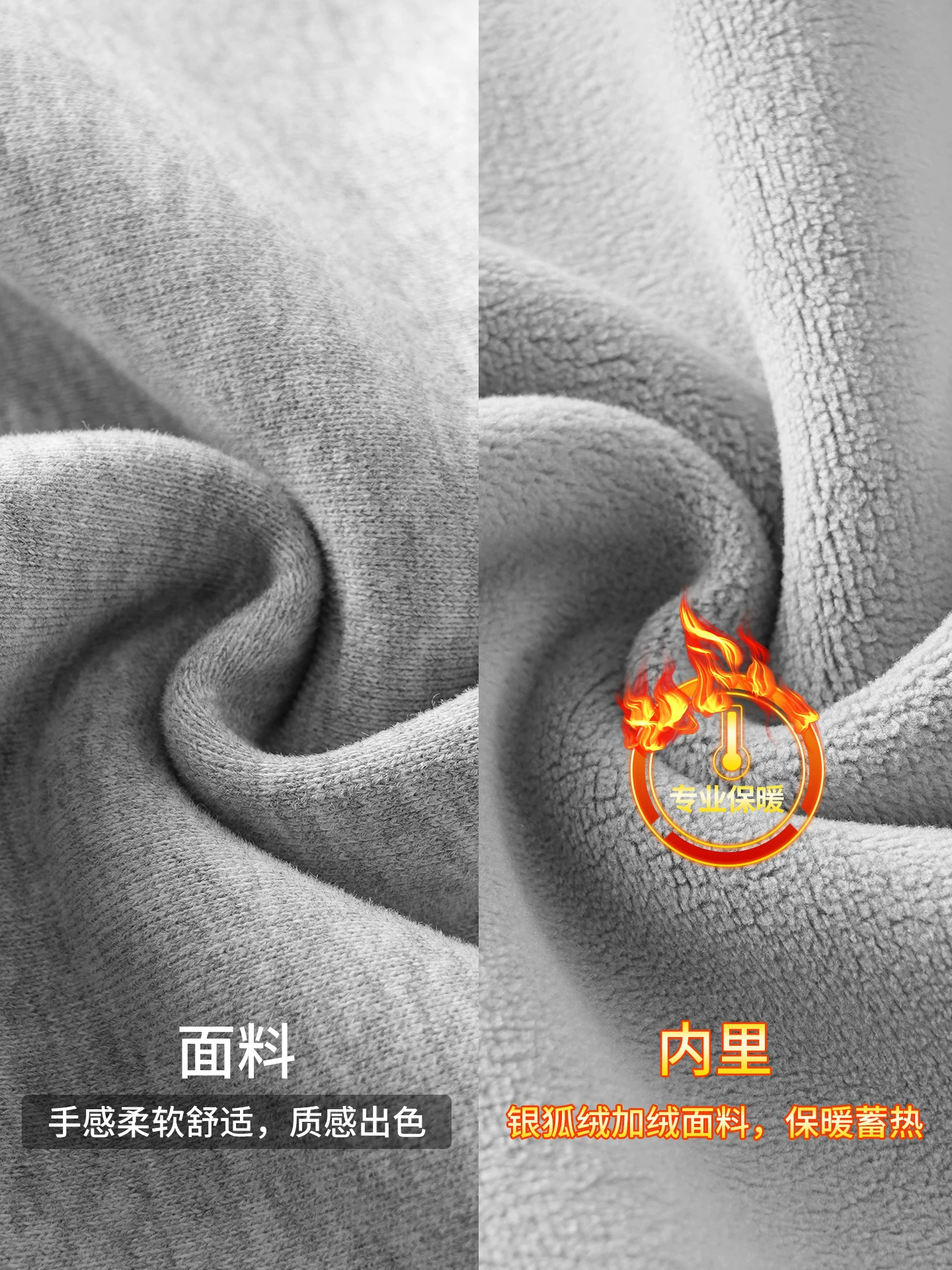 Áo nỉ lót lông OMZM dành cho nam, dày dặn và ấm áp mùa đông, cổ tròn, có thiết kế in logo, áo sơ mi dáng rộng, thoải mái.