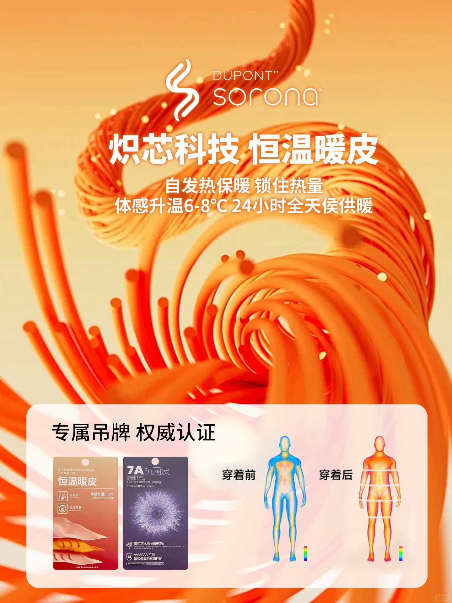 Áo lót giữ nhiệt dài tay Sorona 300g cho nam, mùa thu đông, áo thun lót trong màu trắng chải kỹ giữ ấm