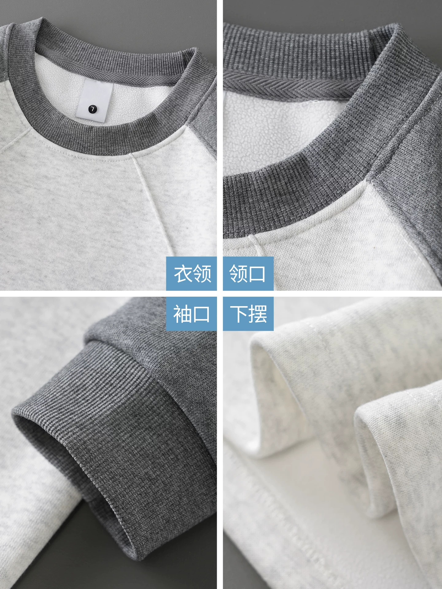 Áo len có tay raglan lót lông cừu OMZM dành cho nam, áo sơ mi lớp trong dày dặn giữ ấm mùa đông, áo khoác cleanfit kiểu Mỹ.