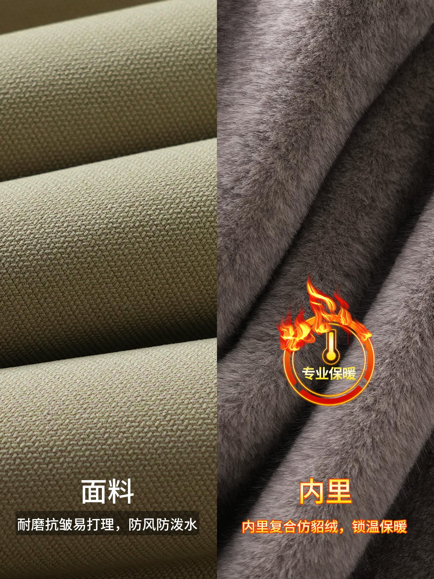Áo khoác cotton dày lót lông cừu OMZM dành cho nam, áo khoác cổ đứng chống gió và ấm áp mùa đông, áo khoác có thể đảo ngược kiểu dáng sạch sẽ của Mỹ