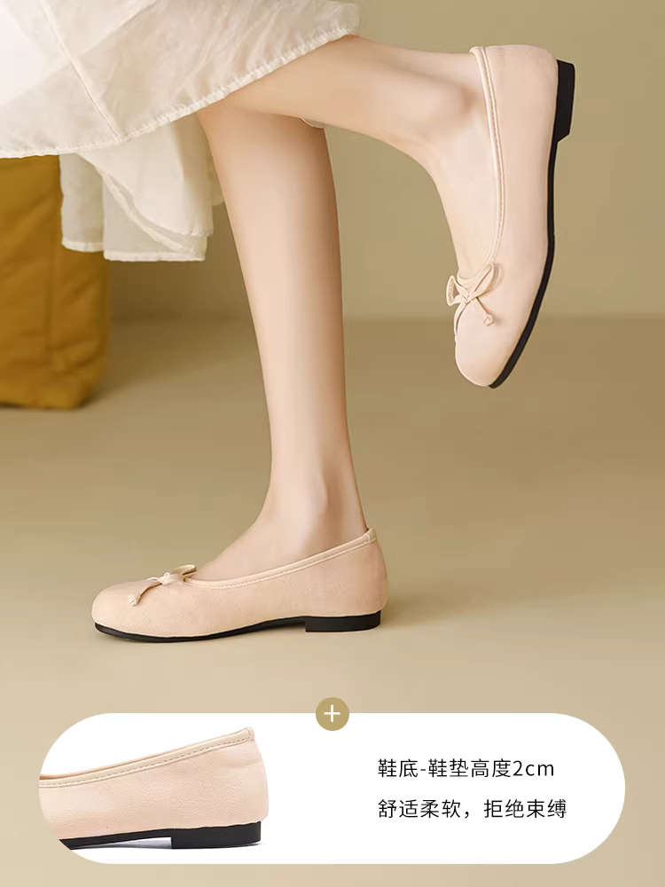 Giày bệt kiểu Pháp Daphne màu đen dành cho nữ, mẫu mới hè 2025, đẹp và thoải mái, kiểu lười, kiểu sandal.