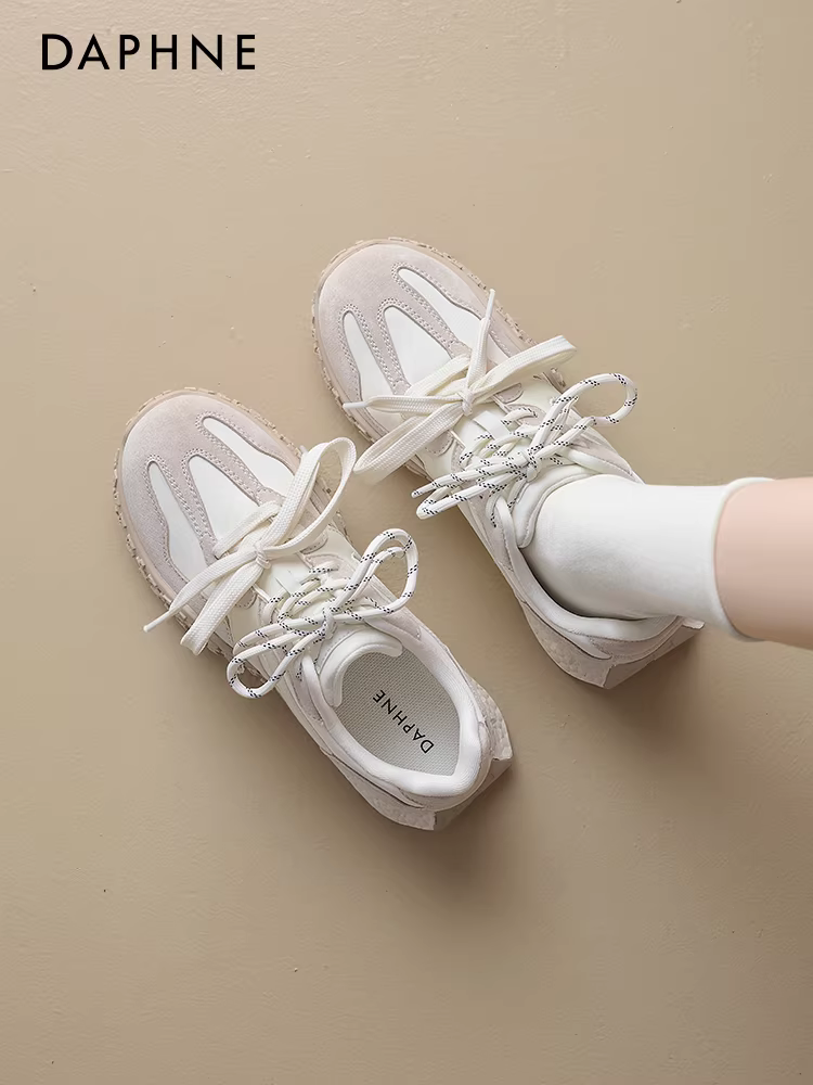 Giày tập múa ba lê Daphne dành cho nữ mùa xuân 2026 mới đa năng giày thể thao đế dày giày thể thao màu trắng