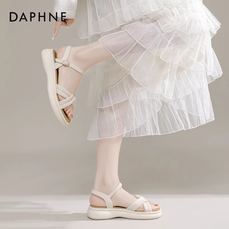 Dép Daphne nữ, kiểu mới hè 2025, dép bệt nữ, dép thể thao đế dày đi biển, đi ngoài trời.