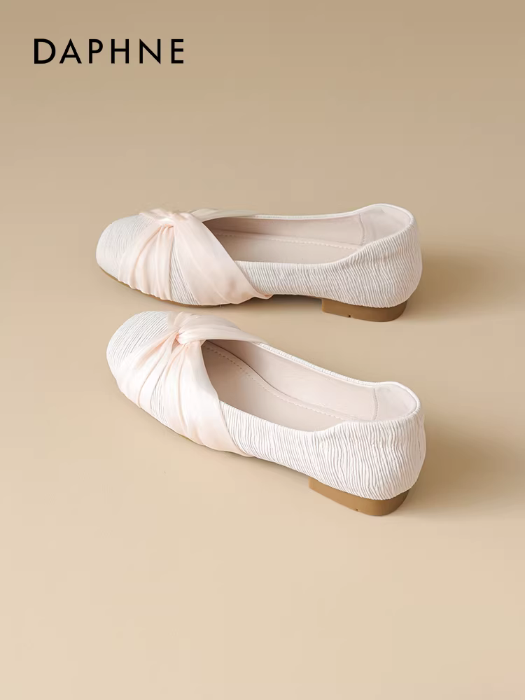 Giày bệt Daphne kiểu Pháp mùa thu mới 2025 dành cho nữ, đế mềm, kiểu Mary Jane, dành cho mẹ