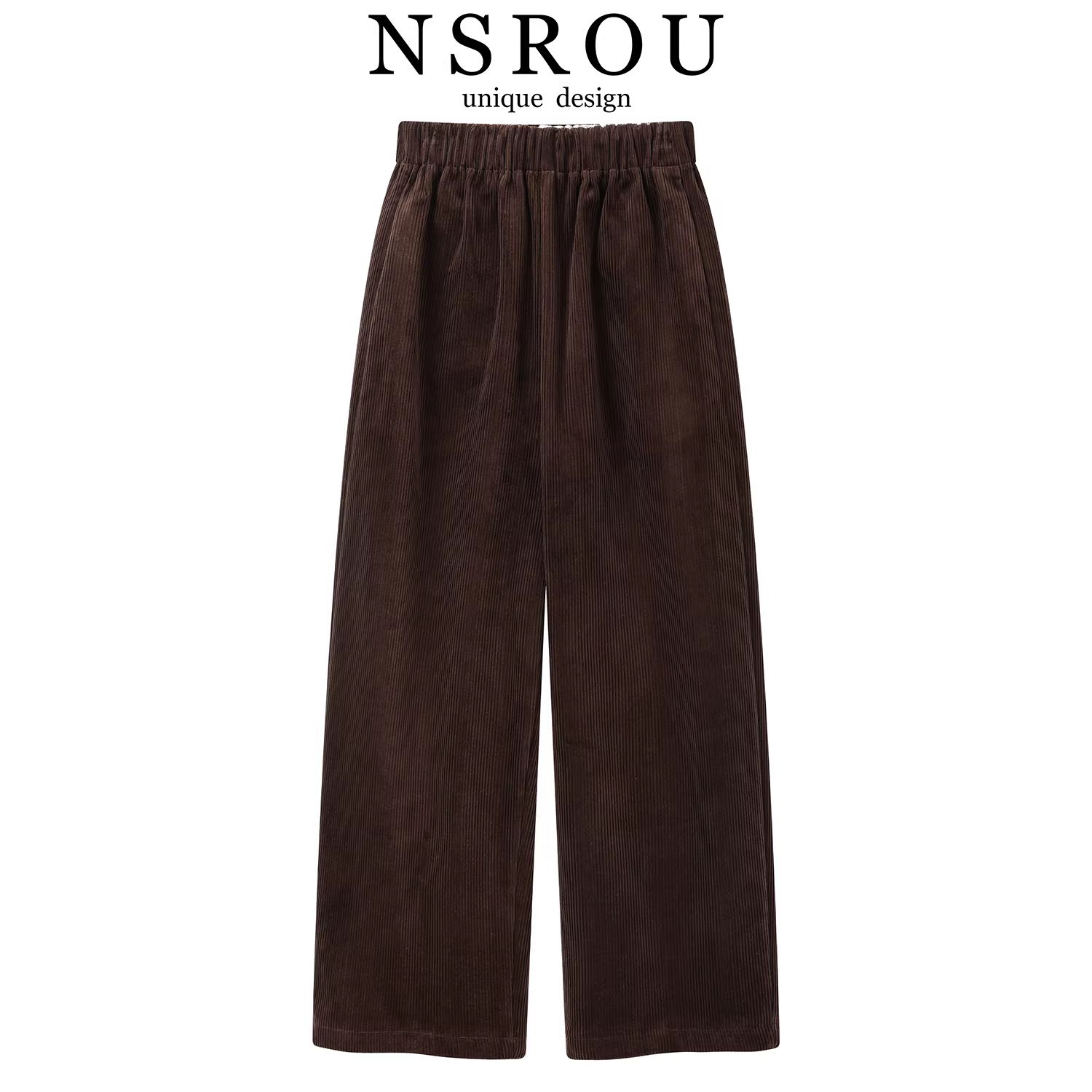 Quần ống rộng đa năng kiểu mùa đông mới của Meilade dành cho nữ, có chất liệu nhung tăm lót lông cừu, dáng rộng, dài chín phần, phong cách giản dị.