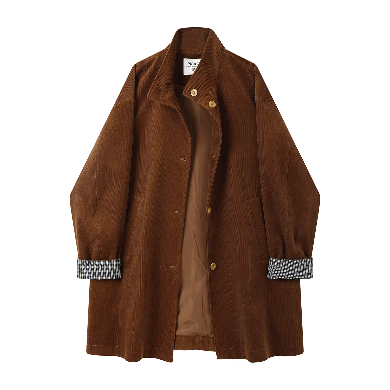 Áo khoác dài bằng vải nhung Melard cổ điển Hàn Quốc dành cho nữ, kiểu dáng dài vừa phải mùa thu, áo khoác cao cấp và siêu phong cách.