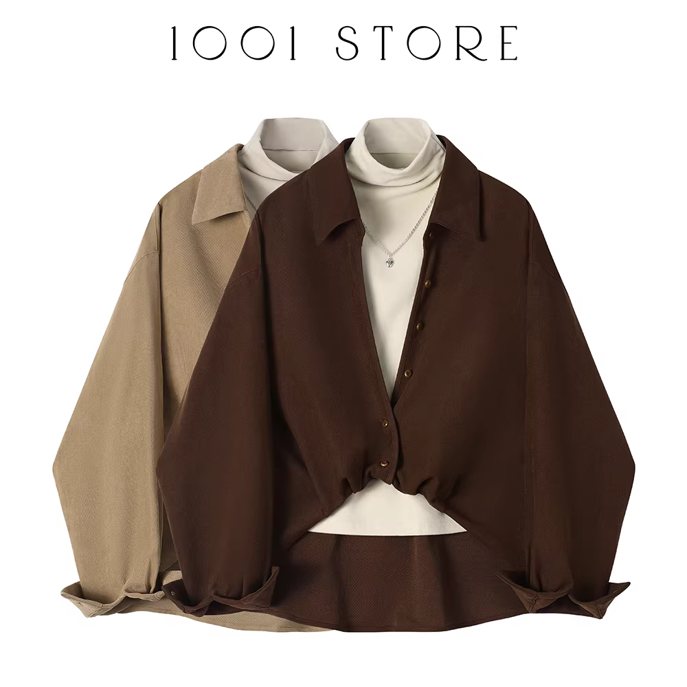 Áo khoác kiểu dáng hai mảnh giả, ôm dáng, hợp thời trang và đa năng dành cho nữ, thiết kế mới mùa thu với kiểu áo ngắn thời trang và năng động.