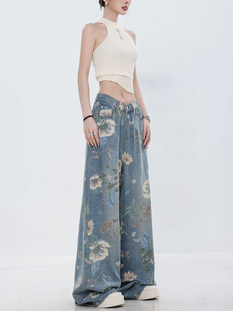 [Wu You Khuyến nghị] Quần jean ống rộng dáng thẳng thiết kế cổ điển mới của ABWEAR mùa hè