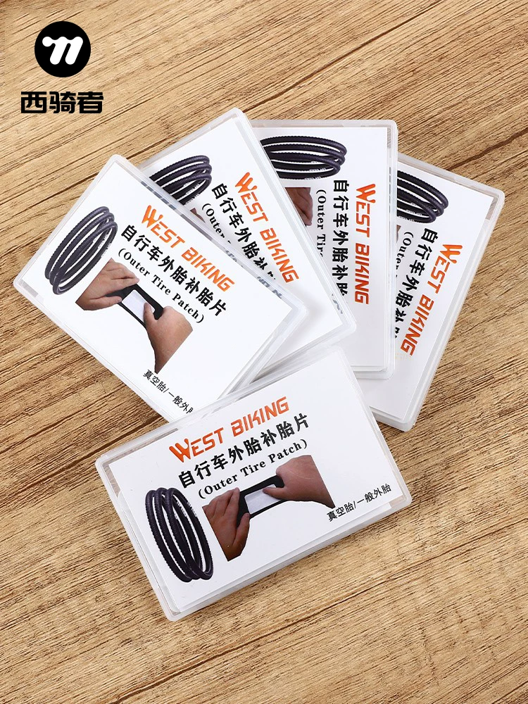 Miếng vá sửa chữa lốp xe đạp West Rider, dụng cụ sửa chữa lốp xe đạp leo núi, xe đạp đường trường, miếng vá không cần keo, phụ kiện xe đạp