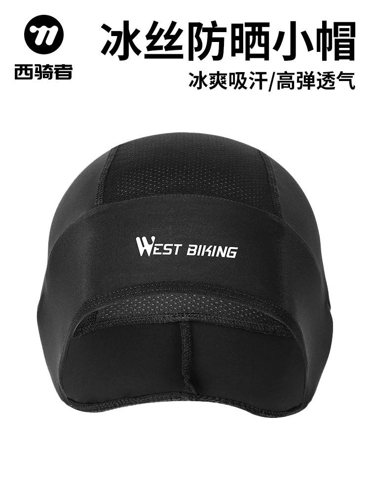 Mũ lụa mùa hè dành cho đi xe đạp, khăn quấn đầu chống nắng, lớp lót mũ bảo hiểm xe máy, mũ câu cá