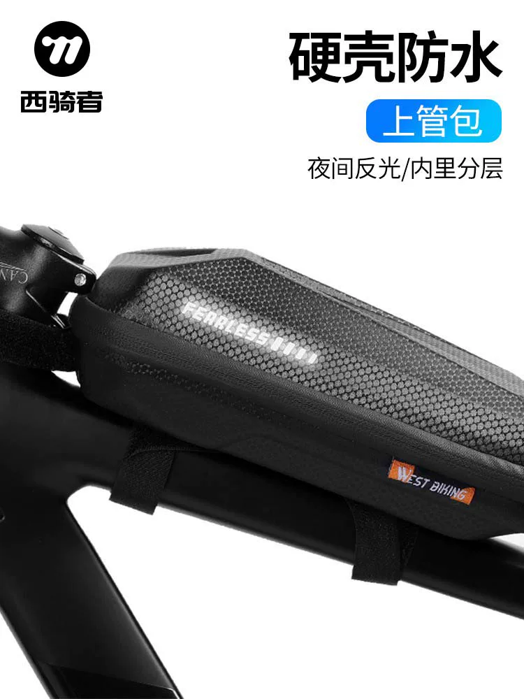 Túi xe đạp cứng cáp West Rider chống nước, túi khung trước, túi yên xe, phụ kiện đi xe đạp leo núi và đường trường