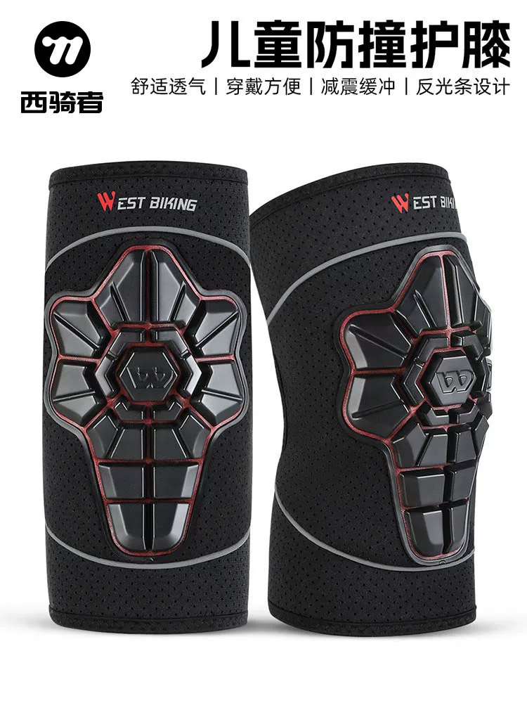 Miếng đệm đầu gối và khuỷu tay dành cho trẻ em của West Rider dành cho thể thao, bảo vệ đầu gối chuyên dụng khi quỳ, thiết bị bảo vệ chống ngã, thiết bị chuyên nghiệp dành cho bóng rổ và bóng đá.