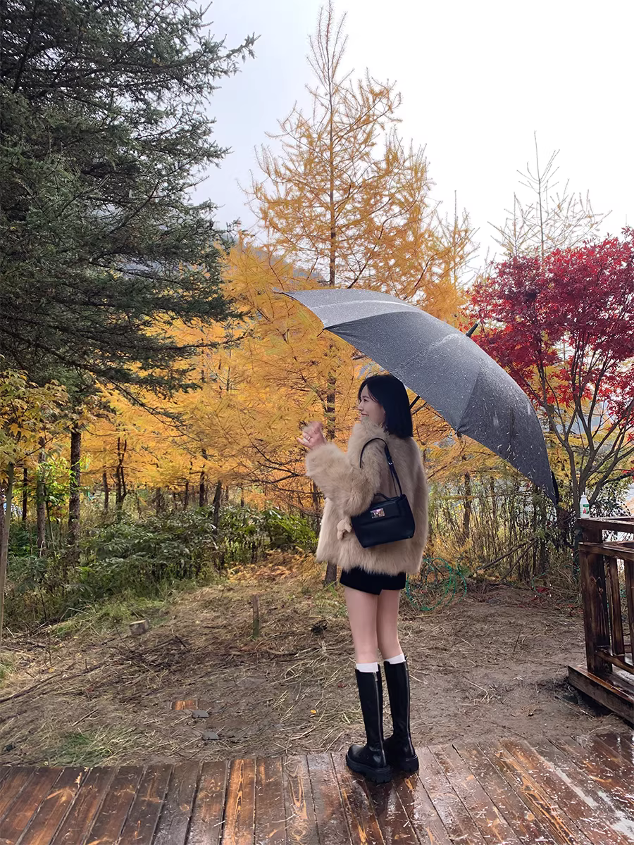 Phiên bản da bò~ Giày bốt hiệp sĩ cao cổ kiểu Anh cổ điển, mũi tròn, đế dày, gót thô, dài qua đầu gối, có khóa kéo phía sau dành cho nữ