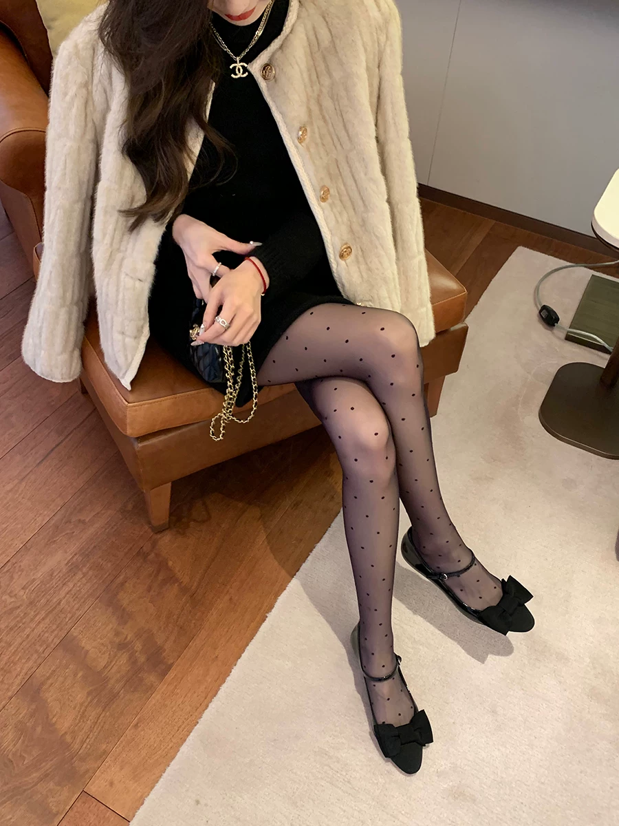Phiên bản da cừu ~ Giày Mary Jane mũi nhọn, mũi tròn, kiểu thắt nơ dành cho nữ, có quai đơn, giày đế bằng miệng nông mùa xuân 2025.