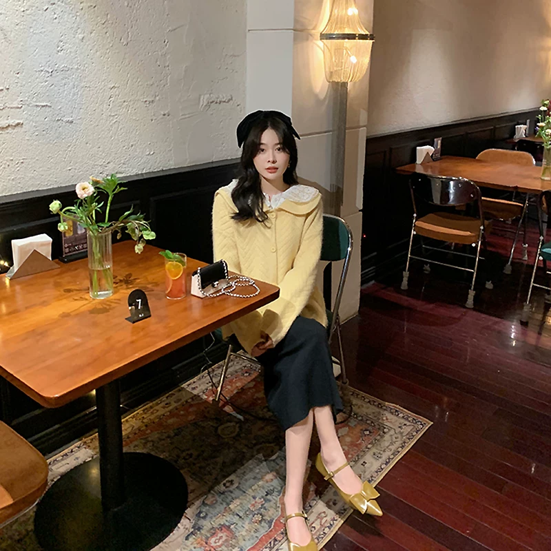 Giày bệt mũi nhọn đế thấp dành cho nữ có nơ, giày nữ thanh lịch có quai đơn, giày cổ điển Mary Jane kiểu tiên nữ dành cho buổi tối.