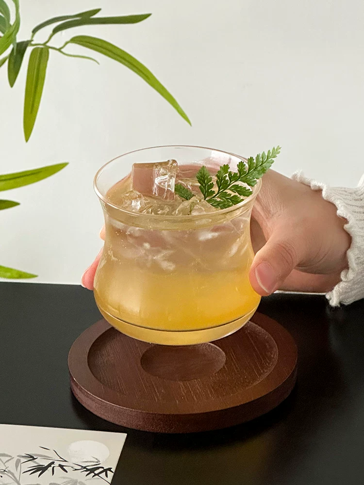 Ly thủy tinh thiết kế độc đáo, ly cà phê hình nón, ly Americano đá, ly cocktail, ly pha chế đặc biệt, ly nước sáng tạo.