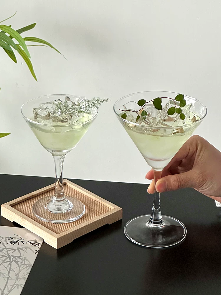Cốc cocktail Martini kiểu Nhật, cốc trà và rượu cao cấp, cốc uống nhẹ, cốc pha chế, ly cao, cốc thủy tinh.