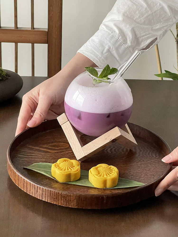Ly thủy tinh hình mặt trăng cá nhân hóa, giá trị thẩm mỹ cao, ly cocktail sang trọng, ly nước có ga sáng tạo, ly nước ép lạnh.