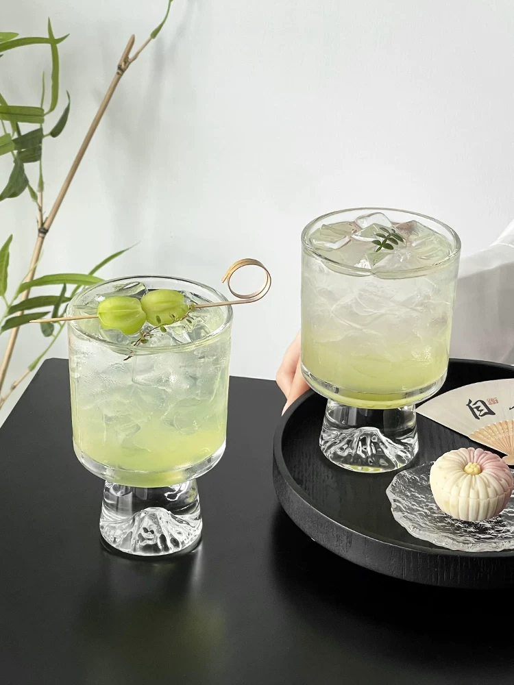Ly thủy tinh phong cách cổ điển Trung Quốc, ly rượu cổ điển độc đáo, ly rượu cao cấp, ly nước ép, ly đồ uống, ly cà phê.