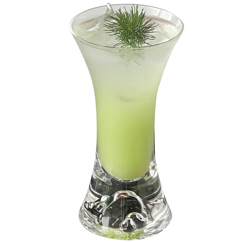 Ly thủy tinh kiểu Trung Quốc mới hình kèn, ly cocktail thẩm mỹ cao, ly pha trà và rượu đặc biệt, ly pha lạnh, ly nước.