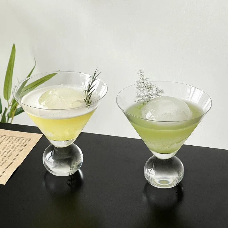 Ly martini đính hạt phong cách Nhật Bản, ly cocktail ngắn, ly sâm panh, cốc thủy tinh mỏng, cốc cà phê, ly rượu vang cao cấp.