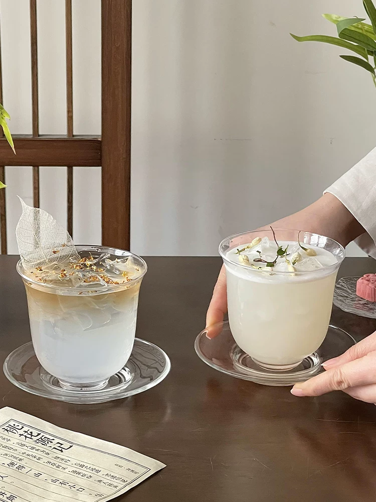 Cốc uống nước kiểu Trung Quốc, cốc mỏng trong suốt, cốc cà phê, cốc latte đá Mỹ, cốc trà, cốc cocktail đặc biệt
