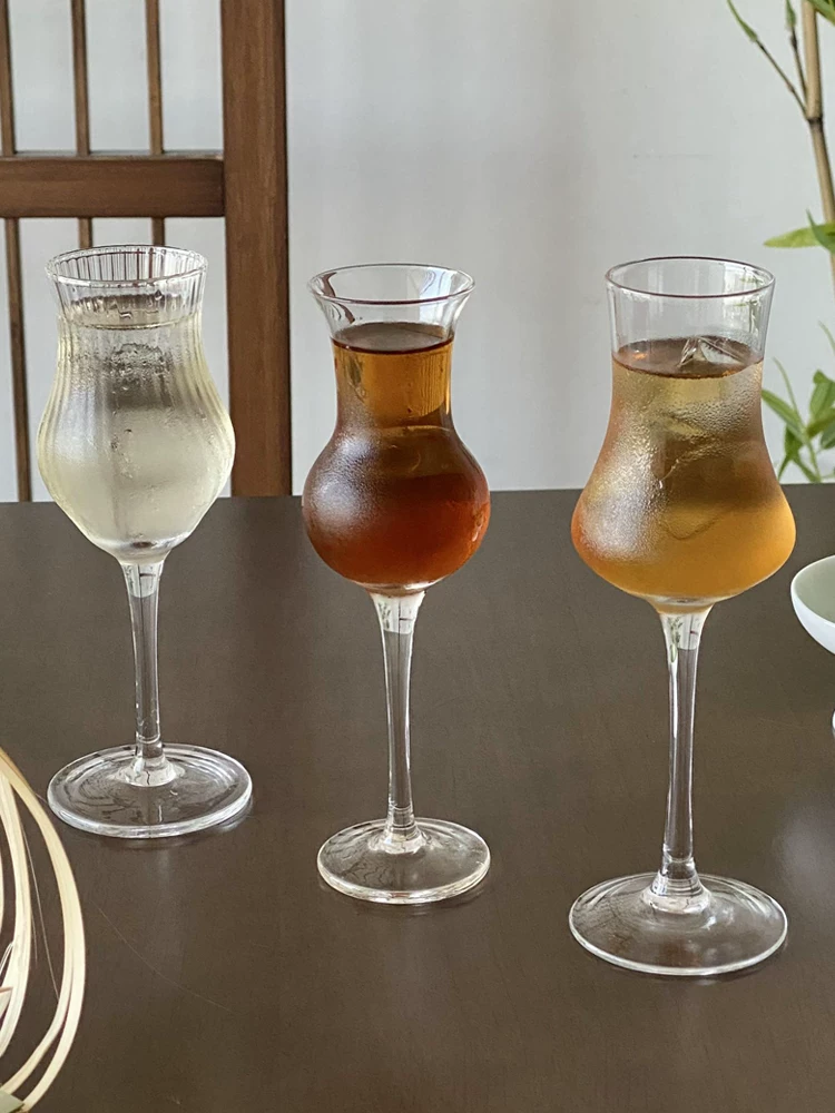Ly trà cao kiểu Trung Quốc mới, ly rượu tulip, ly nếm thử, ly rượu whisky, ly thơm mùi hương, ly rượu sâm banh sáng tạo.