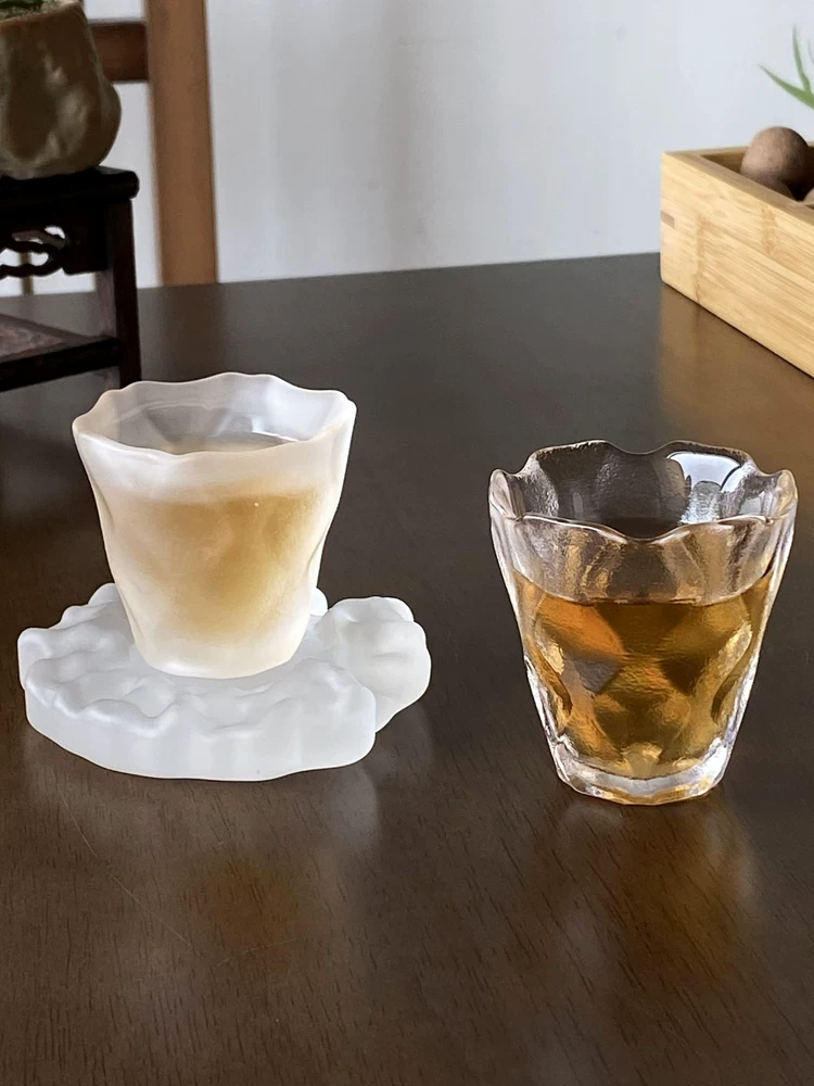 Cốc trà đông lạnh kiểu Nhật, cốc nếm trà đơn, cốc thủy tinh mờ cá nhân, cốc trà nhỏ kiểu Kung Fu.