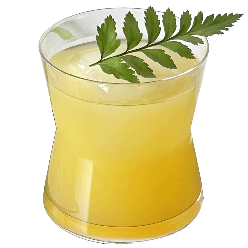 Ly thủy tinh hình phễu cong kiểu Trung Quốc, thiết kế sáng tạo, thẩm mỹ cao, thích hợp cho quán trà, đồ uống lạnh, nước giải khát, cà phê và nước.