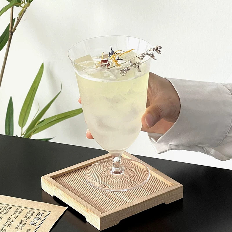 Ly thủy tinh pha lê hình sao thủ công siêu mỏng kiểu Nhật, ly cocktail sáng tạo, ly uống nước cao cấp, ly tráng miệng