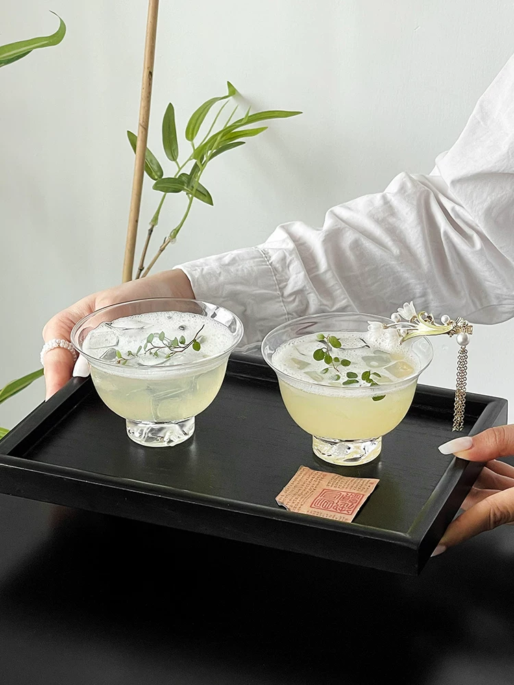 Ly rượu trà núi phong cách Trung Hoa, ly trà kung fu phong cách dân tộc, ly cocktail sang trọng, ly uống cà phê cao cấp.