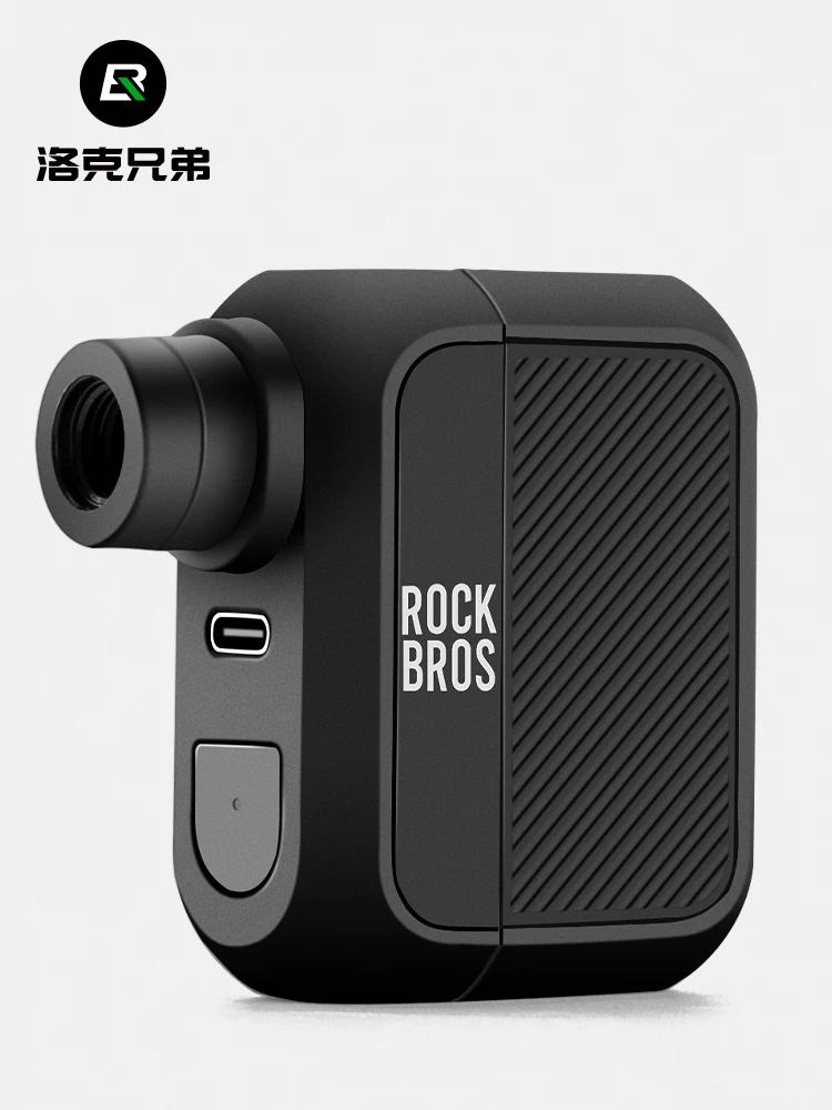 Máy bơm điện Rock Brothers mini di động, sạc lại được, không dây, dùng cho xe đạp đường trường, xe đạp leo núi, bóng rổ, bóng đá, bơm hơi