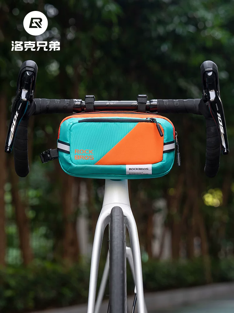 Túi đựng đồ phía trước xe đạp Rock Brothers xe đạp leo núi xe đạp đường bộ túi đựng đồ phản quang đi lại đi xe đạp