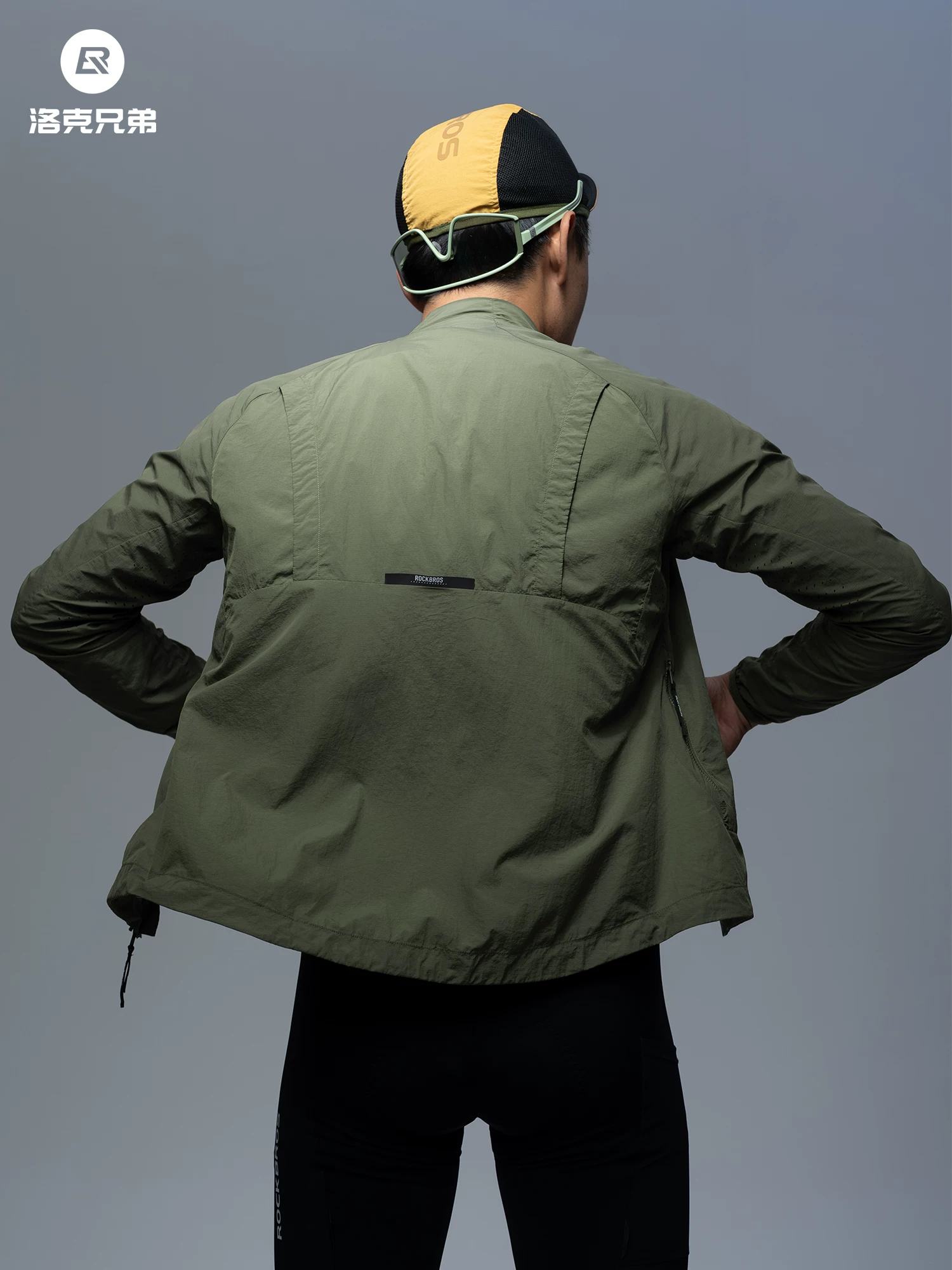 Áo khoác gió đi xe đạp Rock Brothers thoáng khí xe đạp đường trường chống gió dài tay áo khoác đi xe đạp cho nam và nữ mùa xuân, mùa thu và mùa đông