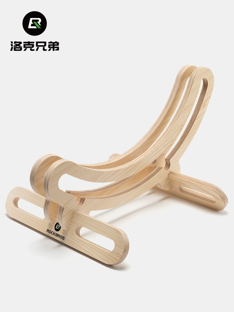 Giá để xe đạp Rock Brothers, giá đỡ bằng gỗ, chân đế cố định, giá đỡ xe đạp dùng trong nhà