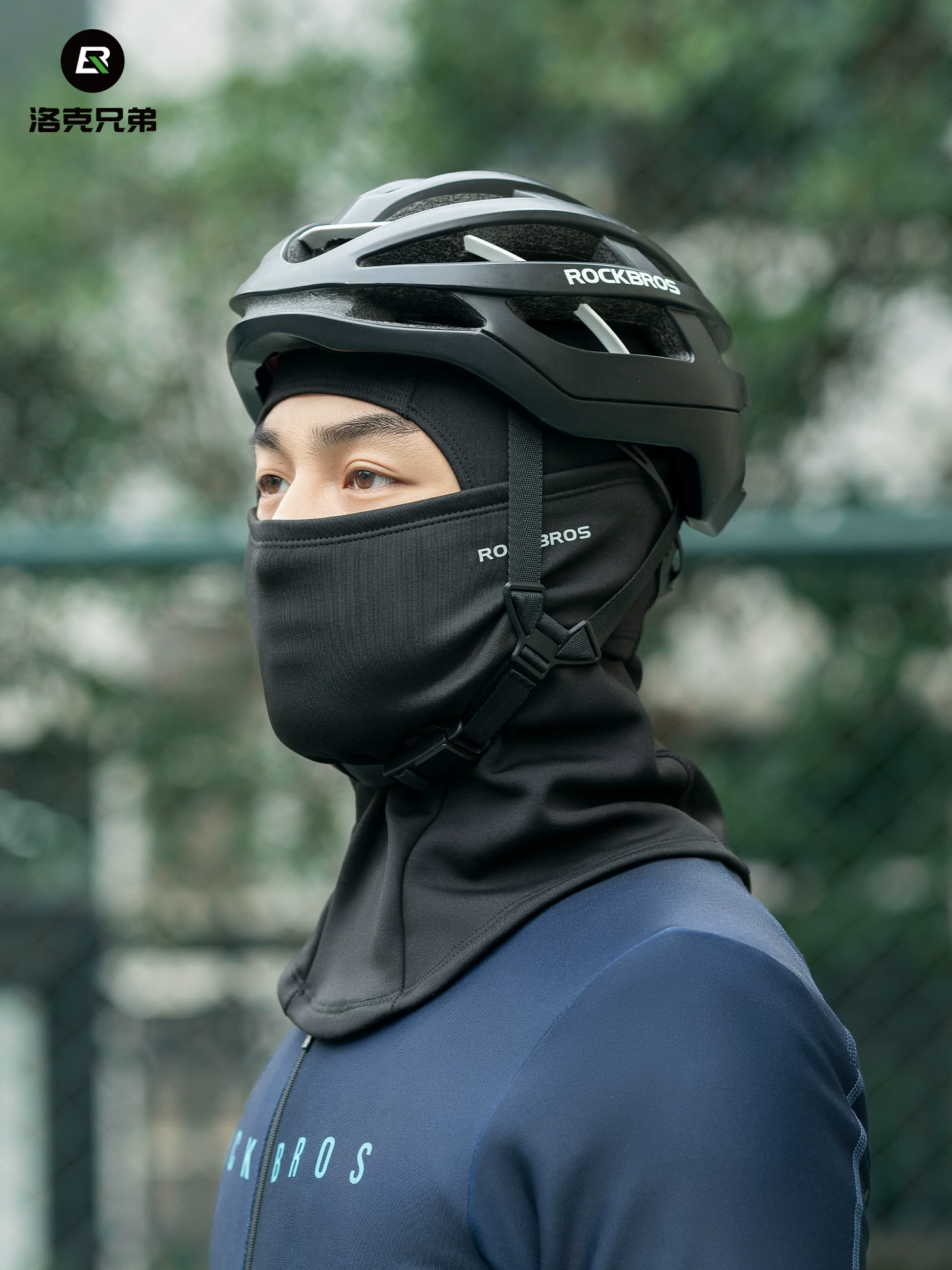 Mũ trùm đầu đi xe đạp Rock Brothers, chất liệu lông cừu, che kín mặt, chống gió, giữ ấm, dùng cho mùa thu đông, giữ ấm cổ khi trượt tuyết, dành cho nam và nữ