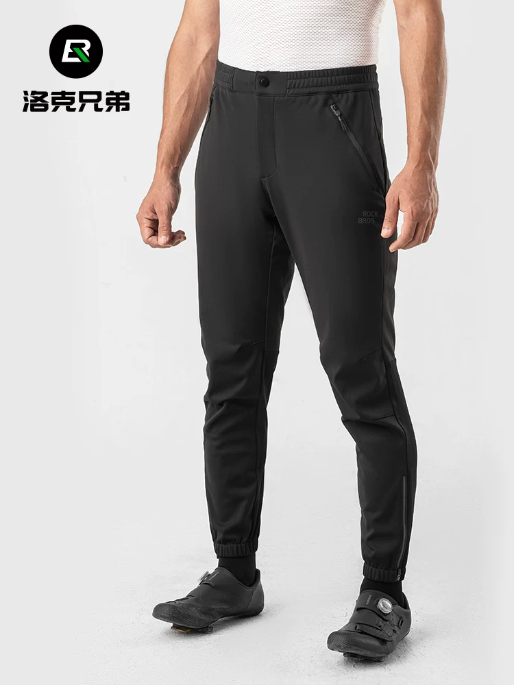 Quần đi xe đạp Rock Brothers quần thể thao nam lông cừu ấm áp quần đi xe đạp đường núi ngoài trời mùa đông
